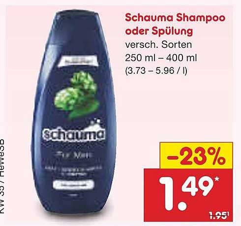 Schauma Shampoo oder Spülung, verschiedene Sorten - 250 ml bis 400 ml