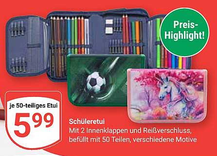 Schülereutui – 50-teilig mit verschiedenen Motiven