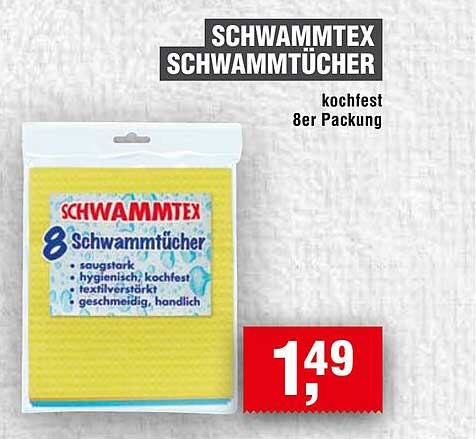SCHWAMMTEX SCHWAMMTÜCHER 8er Packung