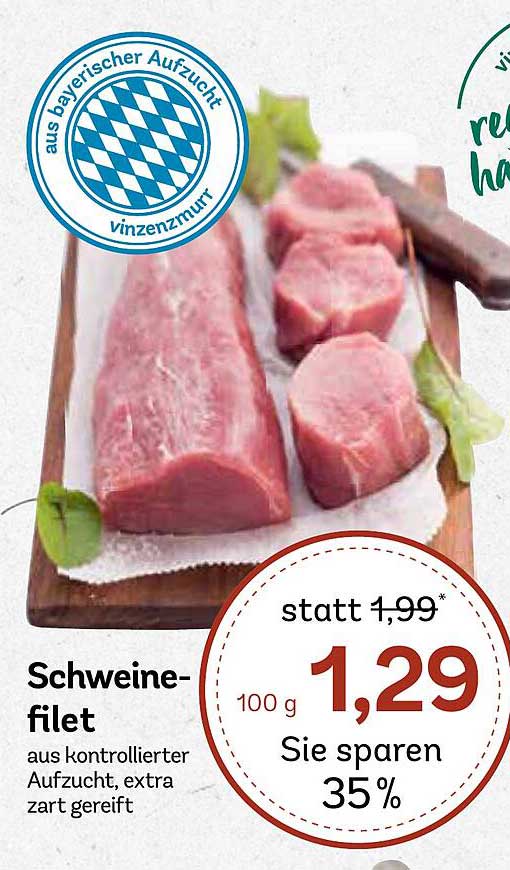Schweinefilet aus kontrollierter Aufzucht
