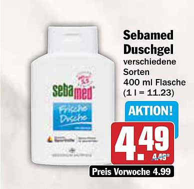 Sebamed Duschgel verschiedene Sorten 400 ml Flasche