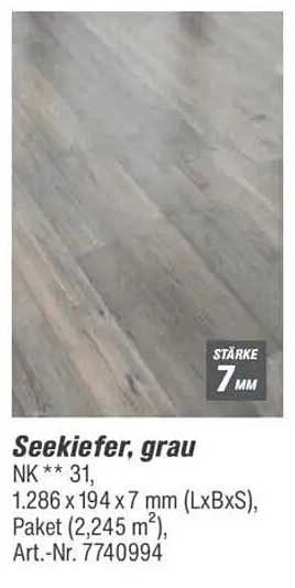 Seekiefer, grau - Laminatboden von toom Baumarkt