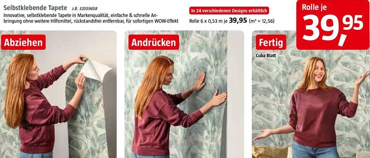 Selbstklebende Tapete