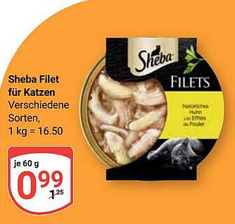 Sheba Filet für Katzen – Verschiedene Sorten