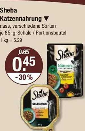 Sheba Katzennahrung - Nassfutter in verschiedenen Sorten