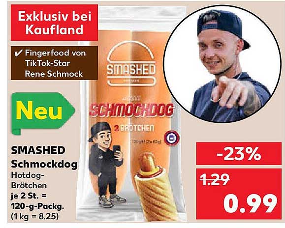SMASHED Schmockdog Hotdog-Brötchen je 2 St. - Exklusiv bei Kaufland