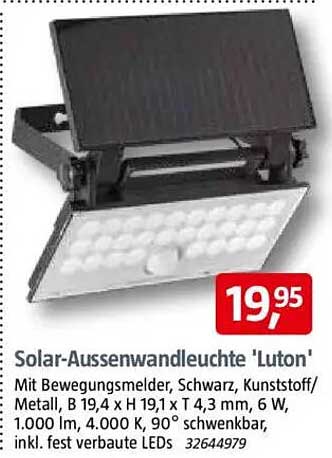 Solar-Aussenwandleuchte 'Luton'