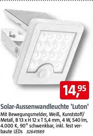 Solar-Aussenwandleuchte 'Luton'