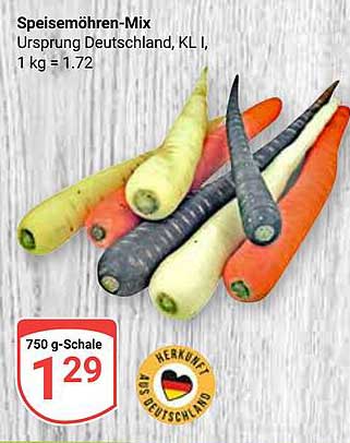Speisemöhren-Mix, Ursprung Deutschland, KL I