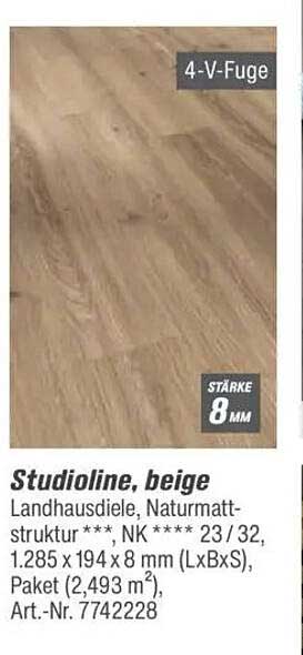 Studioline Landhausdiele, beige
