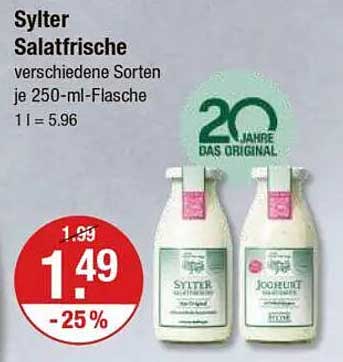 Sylter Salatfrische verschiedene Sorten je 250-ml-Flasche