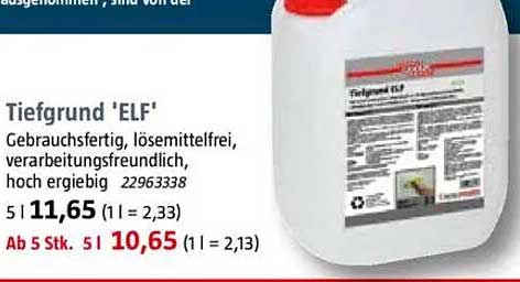 Tiefgrund 'ELF' - Gebrauchsfreundlich und Hoch Ergiebig
