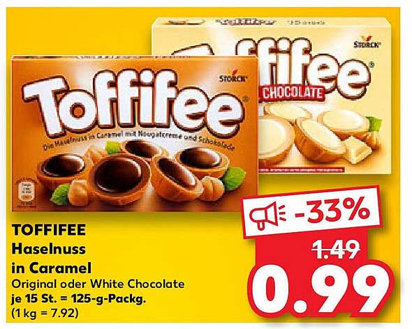 TOFFIFEE Haselnuss in Caramel