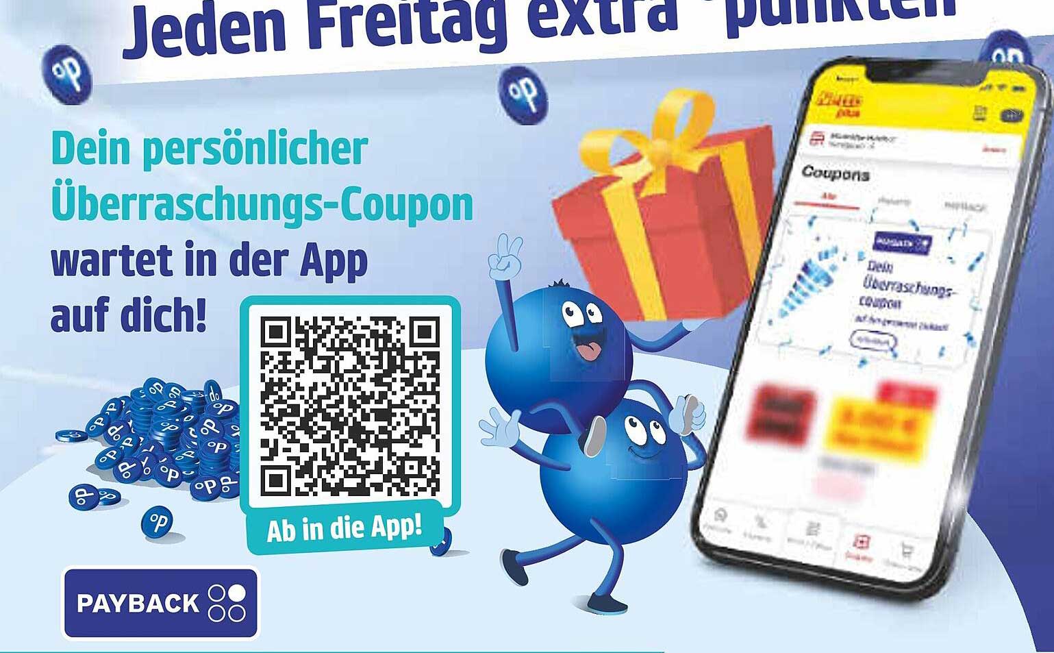 Überraschungs-Coupon bei PAYBACK jeden Freitag