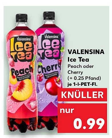 VALENSINA Ice Tea Peach oder Cherry