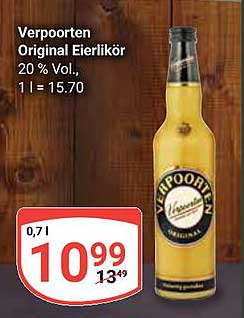 Verpoorten Original Eierlikör 20 % Vol.