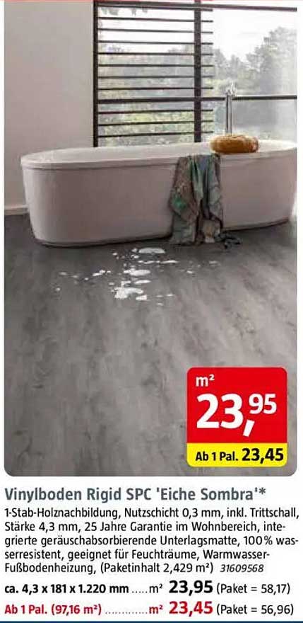 Vinylboden Rigid SPC 'Eiche Sombra'*