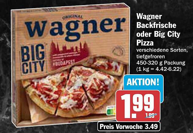 Wagner Backfrische oder Big City Pizza