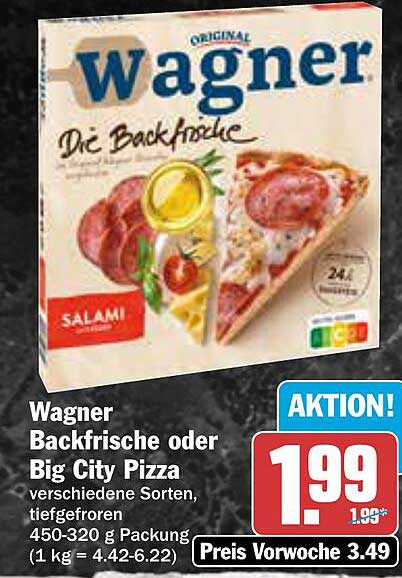 Wagner Backfrische oder Big City Pizza