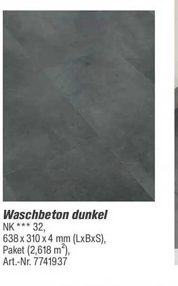 Waschbeton dunkel