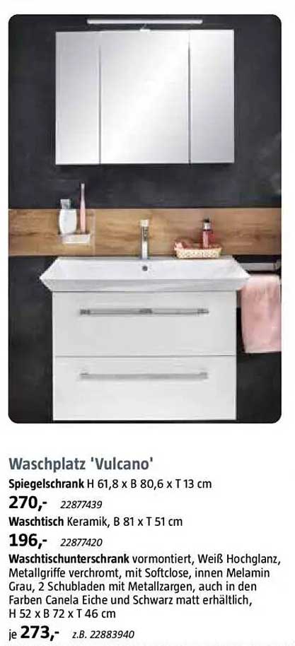 Waschplatz 'Vulcano'