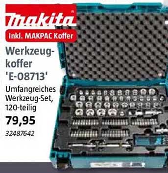 Werkzeugkoffer 'E-08713' von Makita, 120-teilig