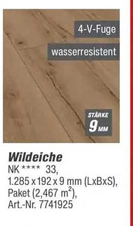 Wildeiche wasserresistenter Bodenbelag