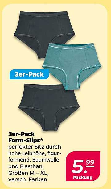3er-Pack Form-Slips