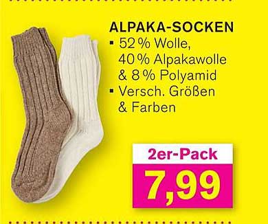 ALPAKA-SOCKEN 2er-Pack