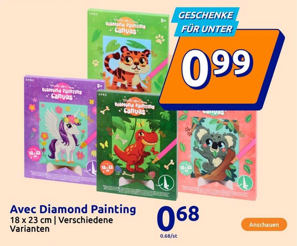 Avec Diamond Painting 18 x 23 cm - Verschiedene Varianten