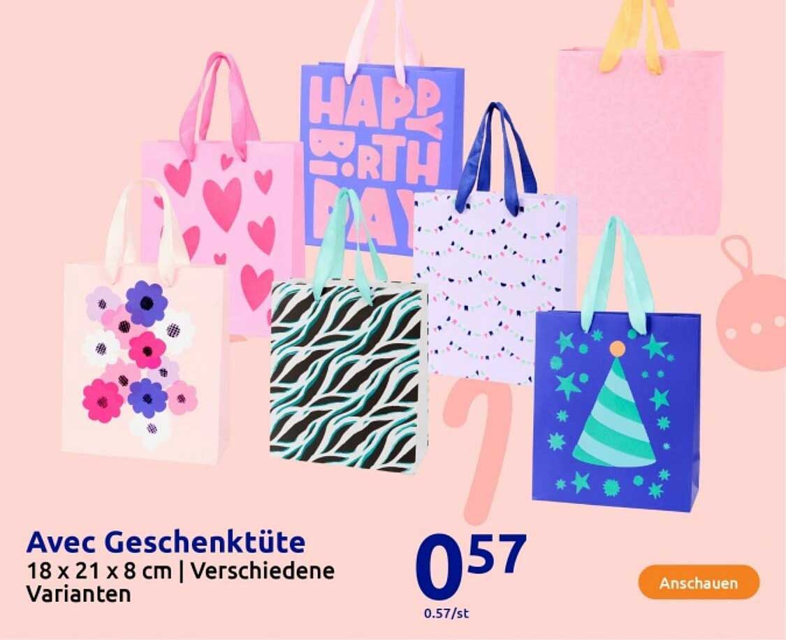 Avec Geschenktüte 18 x 21 x 8 cm | Verschiedene Varianten