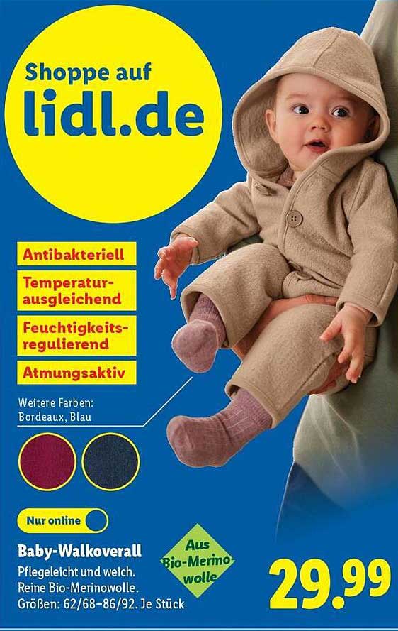 Baby-Walkoverall aus Bio-Merinowolle