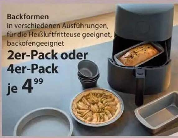 Backformen im 2er-Pack oder 4er-Pack je 4,99