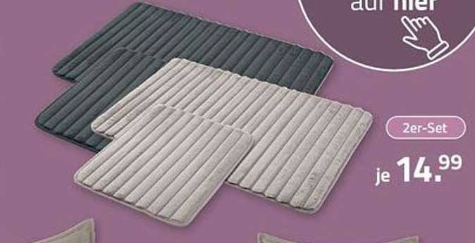 Badteppich-Set 2er-Set