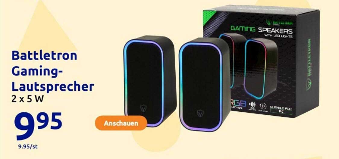Battletron Gaming-Lautsprecher 2 x 5 W