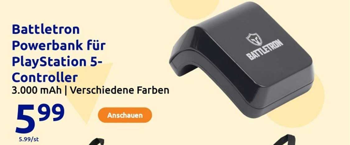 Battletron Powerbank für PlayStation 5-Controller