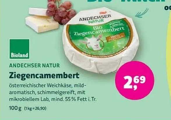 Bio Ziegecamembert von Andechser Natur