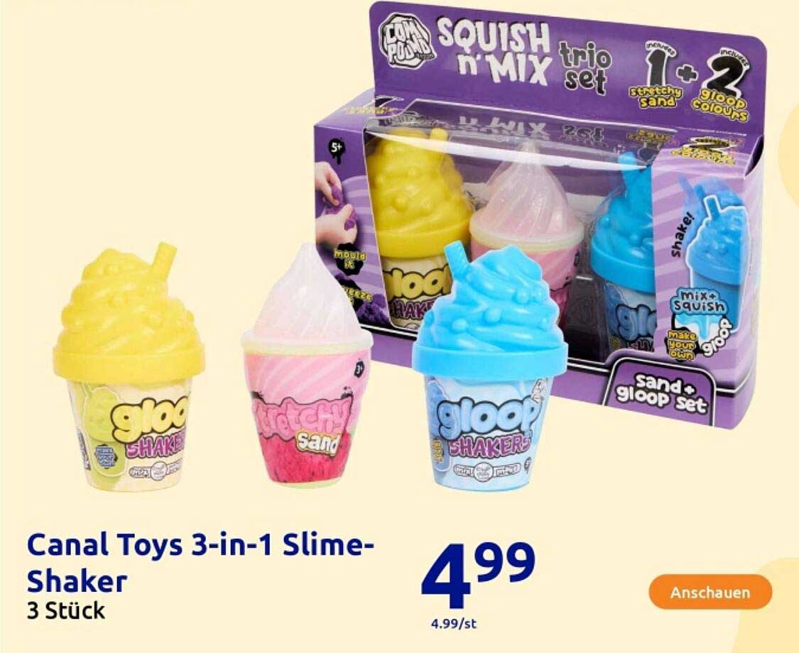 Canal Toys 3-in-1 Slime-Shaker (3 Stück)