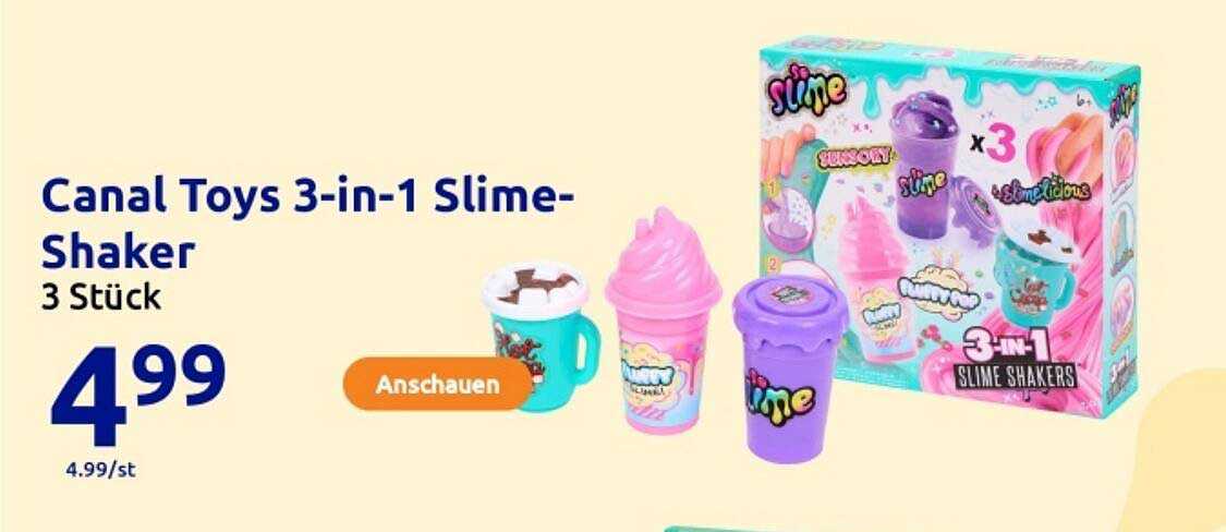 Canal Toys 3-in-1 Slime-Shaker 3 Stück