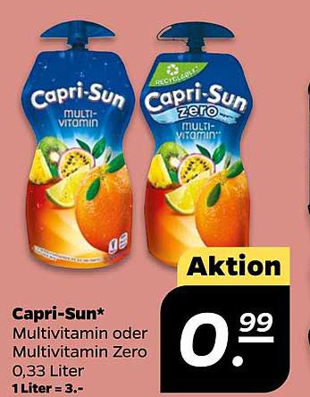 Capri-Sun Multivitamin oder Multivitamin Zero 0,33 Liter