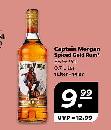 Captain Morgan Spiced Gold Rum 0,7 Liter