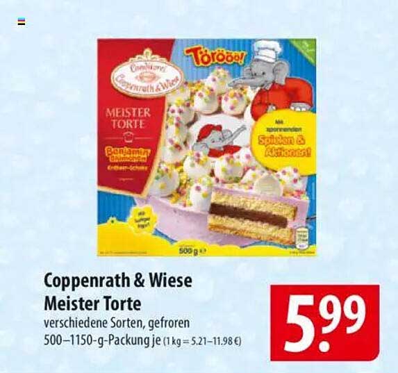 Coppenrath & Wiese Meister Torte - verschiedene Sorten, gefroren