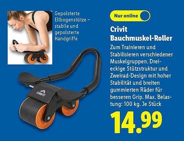 Crivit Bauchmuskel-Roller