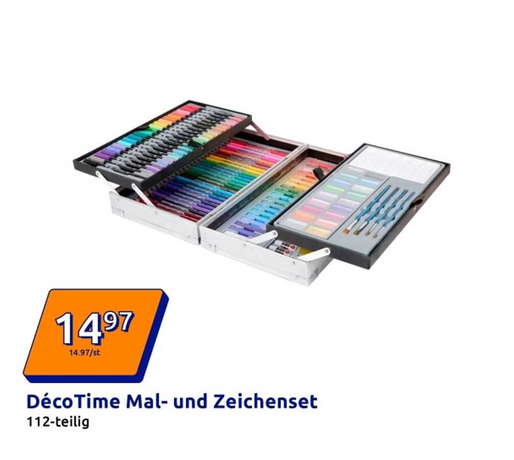 DécoTime Mal- und Zeichenset 112-teilig