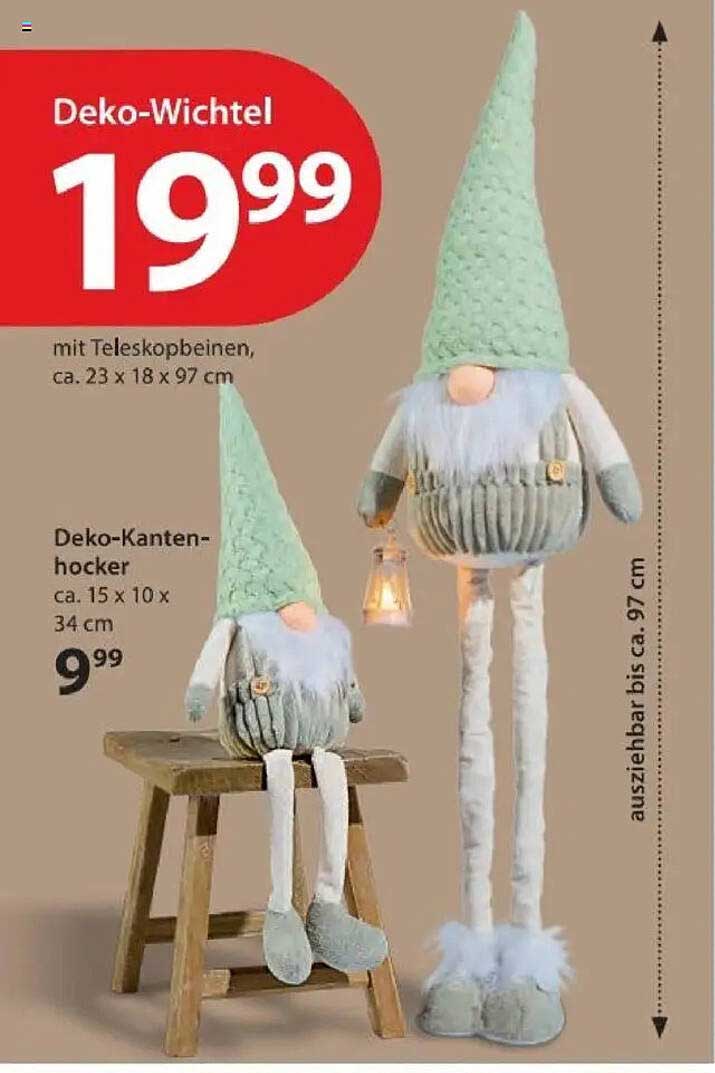 Deko-Wichtel mit Teleskopbeinen