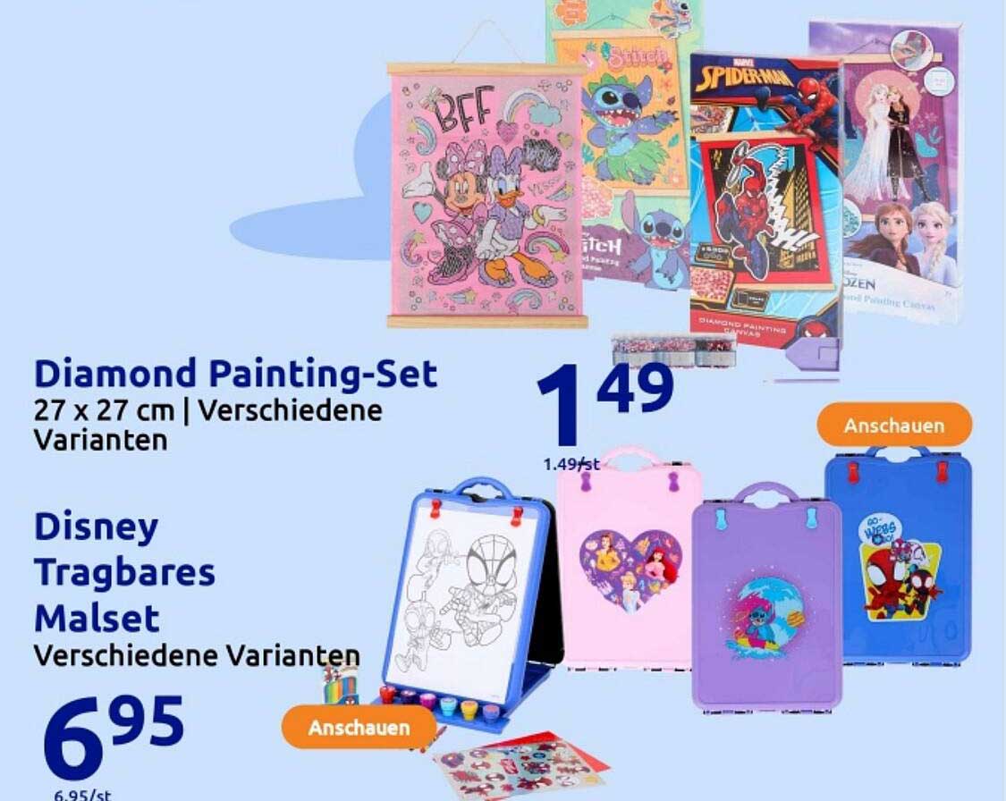 Diamond Painting-Set 27 x 27 cm | Verschiedene Varianten