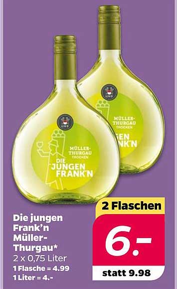 Die jungen Frank'n Müller-Thurgau - 2 Flaschen