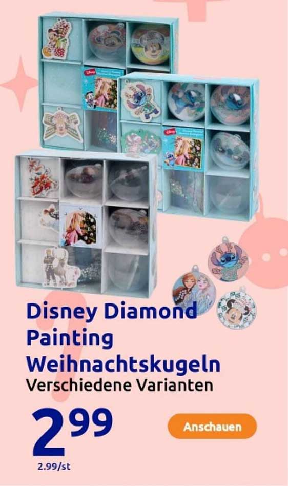 Disney Diamond Painting Weihnachtskugeln Verschiedene Varianten