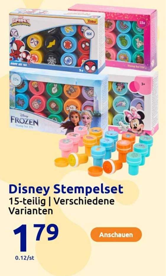 Disney Stempelset 15-teilig | Verschiedene Varianten