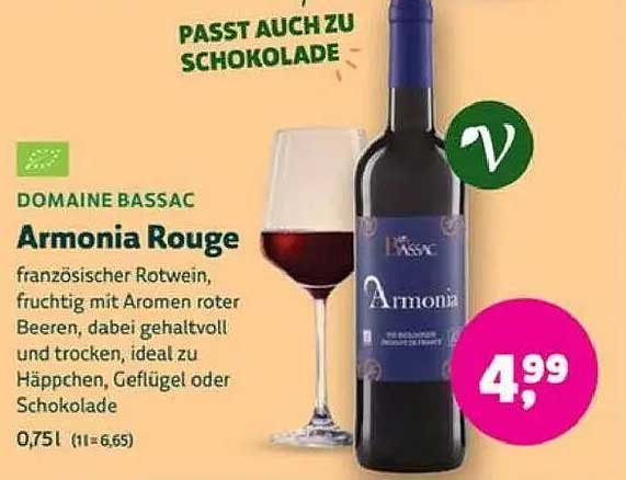 Domaine Bassac Armonia Rouge - Französischer Rotwein